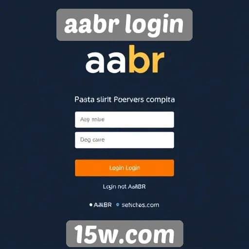 Interface do site aabr login é intuitiva para usuários